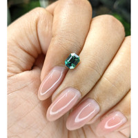 1.14 Ct. Bluish Green Sapphire from Tanzania Life Style