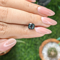2.05 Ct. Bluish Green Sapphire from Kenya Life Style