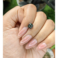 2.05 Ct. Bluish Green Sapphire from Kenya Life Style