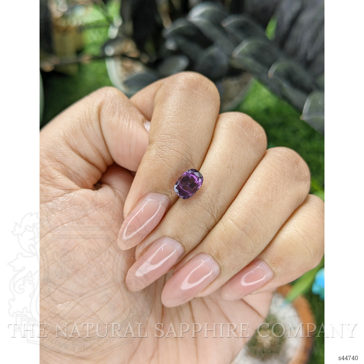 1.76 Ct. Purple Sapphire from Ceylon (Sri Lanka)