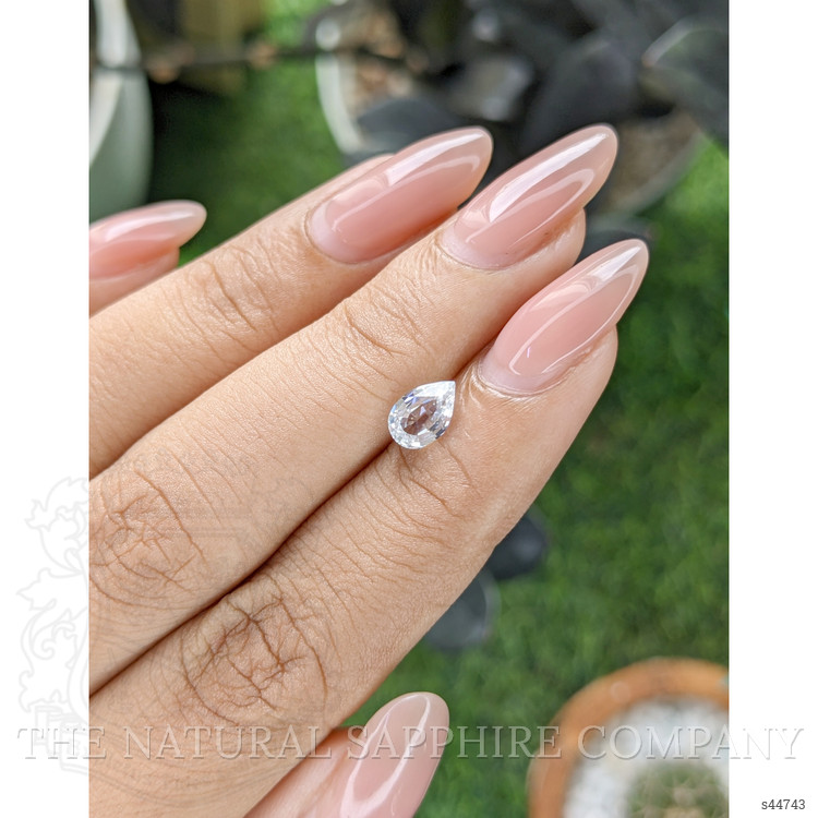 1.08 Ct. White Sapphire from Ceylon (Sri Lanka)