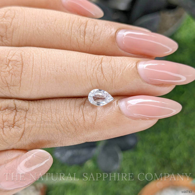 1.08 Ct. White Sapphire from Ceylon (Sri Lanka)