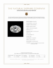 1.12 Ct. White Sapphire from Ceylon (Sri Lanka) Scan Report
