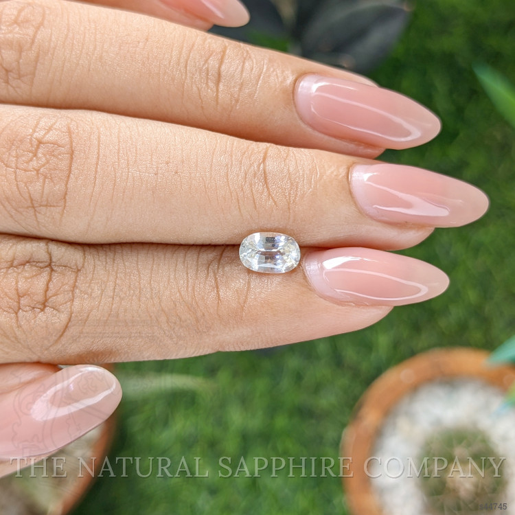 1.12 Ct. White Sapphire from Ceylon (Sri Lanka)