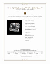 1.34 Ct. White Sapphire from Ceylon (Sri Lanka) Scan Report