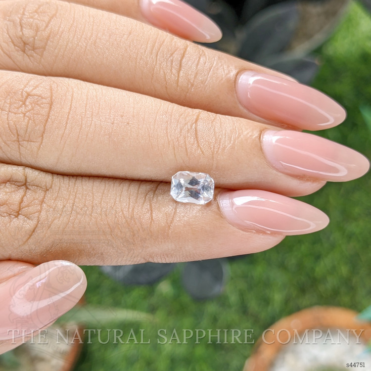 1.09 Ct. White Sapphire from Ceylon (Sri Lanka)