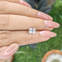 1.40 Ct. White Sapphire from Ceylon (Sri Lanka) Life Style