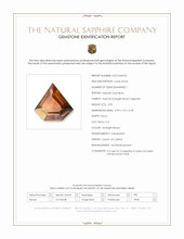 0.90 Ct. Orangish Brown Sapphire from Ceylon (Sri Lanka) Scan Report