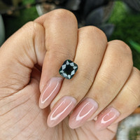 2.97 Ct. Bluish Green Sapphire from Madagascar Life Style