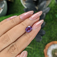 2.07 Ct. Pinkish Purple Sapphire from Tanzania Life Style