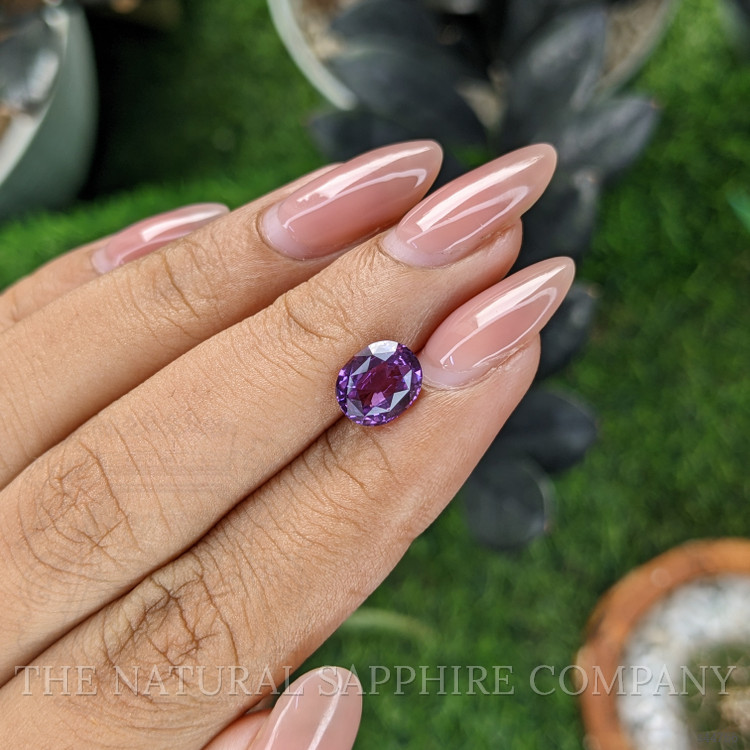 2.07 Ct. Pinkish Purple Sapphire from Tanzania