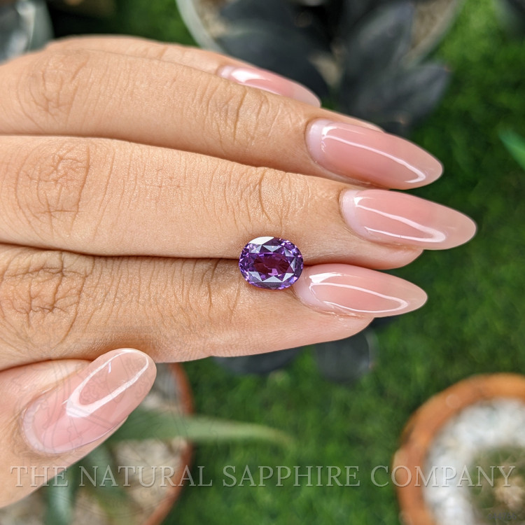 2.07 Ct. Pinkish Purple Sapphire from Tanzania