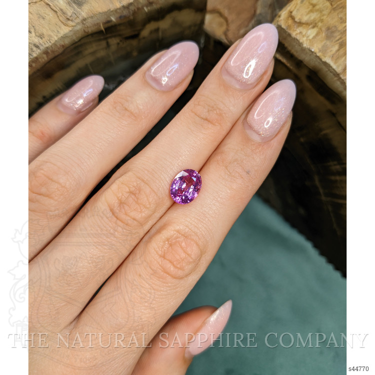 3.38 Ct. Purplish Pink Sapphire from Ceylon (Sri Lanka)
