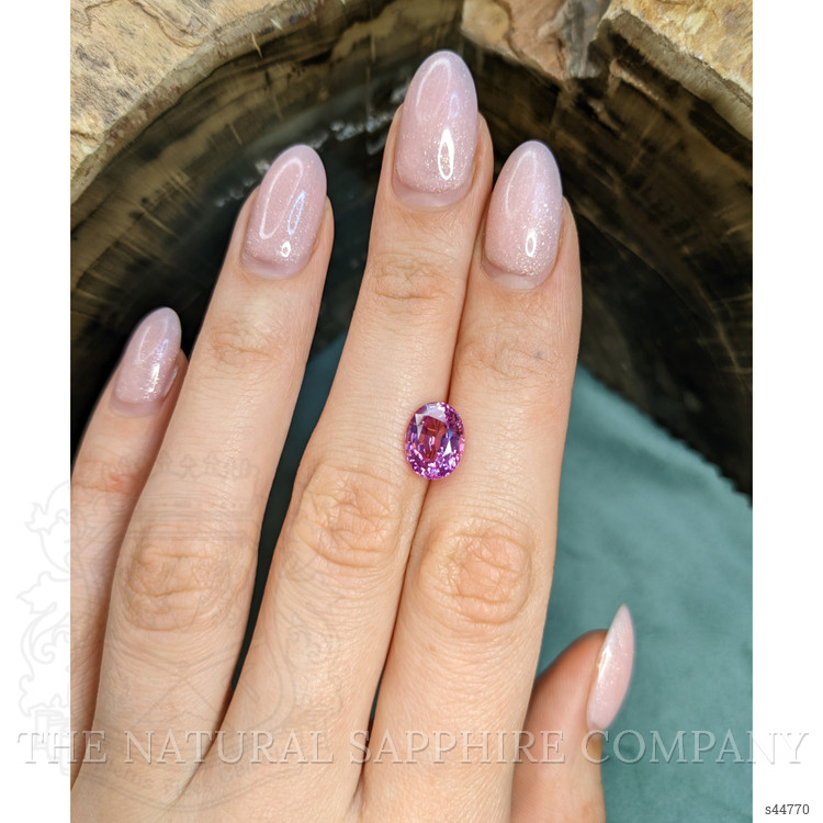 3.38 Ct. Purplish Pink Sapphire from Ceylon (Sri Lanka)
