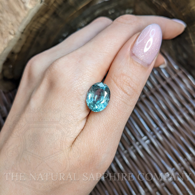 10.60 Ct. Bluish Green Sapphire from Madagascar
