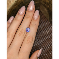 2.38 Ct. Pinkish Purple Sapphire from Ceylon (Sri Lanka) Life Style
