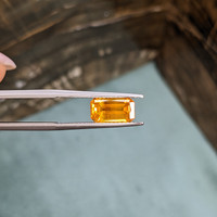 2.32 Ct. Yellowish Orange Sapphire from Ceylon (Sri Lanka) Life Style