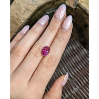 4.15 Ct. Purplish Pink Sapphire from Madagascar Life Style