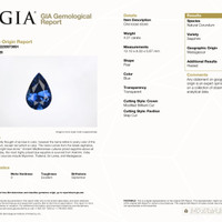 4.01 Ct. Blue Sapphire from Madagascar Scan Report