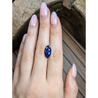 6.58 Ct. Blue Sapphire from Ceylon (Sri Lanka) Life Style