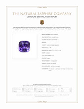 1.89 Ct. Purple Sapphire from Ceylon (Sri Lanka) Scan Report