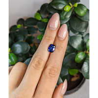 3.10 Ct. Blue Sapphire from Madagascar Life Style