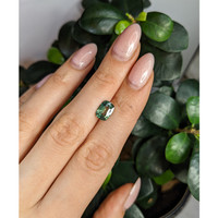 2.33 Ct. Green Sapphire from Madagascar Life Style