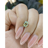 1.53 Ct. Yellowish Green Sapphire from Africa Life Style
