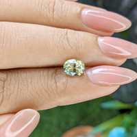 1.53 Ct. Yellowish Green Sapphire from Africa Life Style