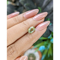 1.71 Ct. Yellowish Green Sapphire from Africa Life Style