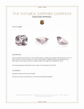 0.42 Ct. Purplish Pink Sapphire from Africa Appraisal