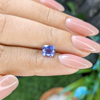 1.52 Ct. Purplish Blue Sapphire from Africa Life Style