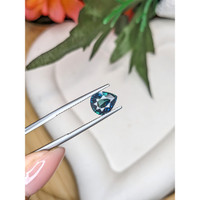 2.31 Ct. Bluish Green Sapphire from Ceylon (Sri Lanka) Life Style