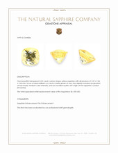 2.02 Ct. Yellow Sapphire from Ceylon (Sri Lanka) Appraisal