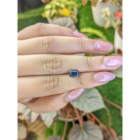 1.59 Ct. Greenish Blue Sapphire from Ceylon (Sri Lanka) Life Style