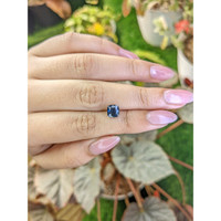 1.93 Ct. Greenish Blue Sapphire from Ceylon (Sri Lanka) Life Style