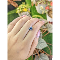 1.93 Ct. Greenish Blue Sapphire from Ceylon (Sri Lanka) Life Style