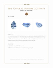 1.76 Ct. Blue Sapphire from Ceylon (Sri Lanka) Appraisal