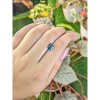 1.70 Ct. Bluish Green Sapphire from Ceylon (Sri Lanka) Life Style