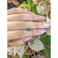 1.59 Ct. Greenish Blue Sapphire from Ceylon (Sri Lanka) Life Style