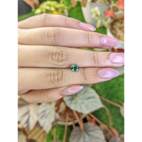 1.13 Ct. Bluish Green Sapphire from Ceylon (Sri Lanka) Life Style