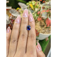 3.54 Ct. Blue Sapphire from Ceylon (Sri Lanka) Life Style