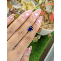 3.54 Ct. Blue Sapphire from Ceylon (Sri Lanka) Life Style