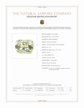 3.51 Ct. Greenish Yellow Sapphire from Ceylon (Sri Lanka) Scan Report