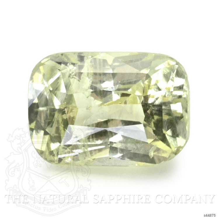 3.51 Ct. Greenish Yellow Sapphire from Ceylon (Sri Lanka)