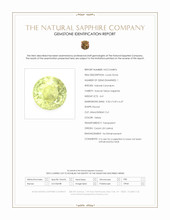 4.41 Ct. Yellow Sapphire from Ceylon (Sri Lanka) Scan Report