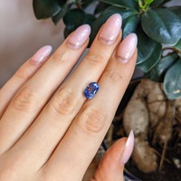 4.01 Ct. Blue Sapphire from Ceylon (Sri Lanka) Life Style