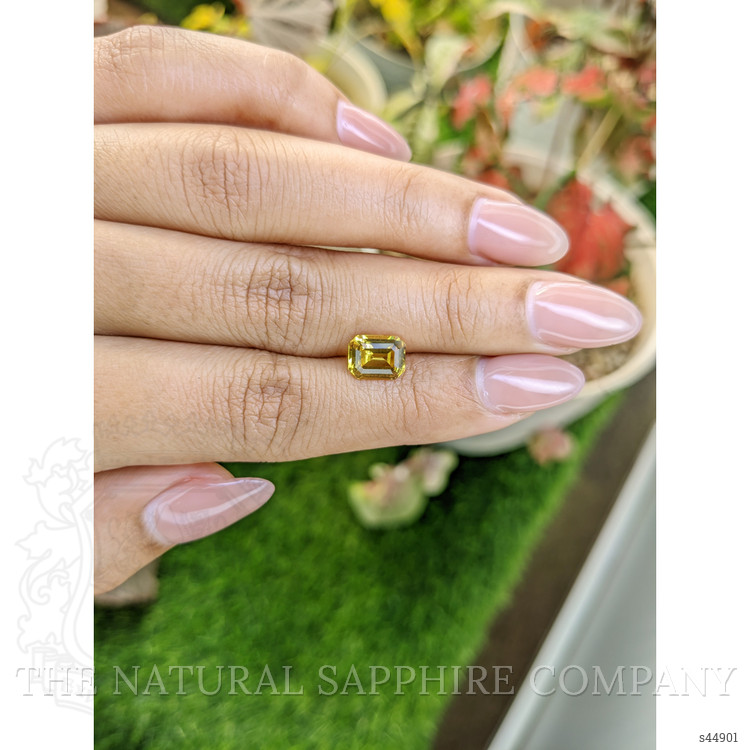 2.30 Ct. Greenish Yellow Sapphire from Ceylon (Sri Lanka)