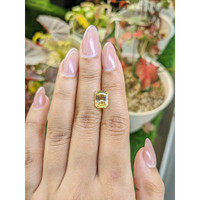 3.64 Ct. Yellow Sapphire from Ceylon (Sri Lanka) Life Style