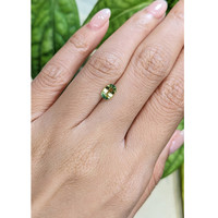 1.15 Ct. Greenish Yellow Sapphire from Madagascar Life Style